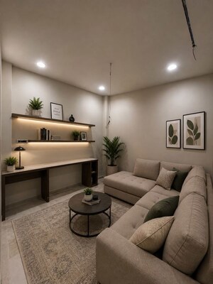 Living Room in 1 BHK Builder Floor at Sector 45 – for Rent