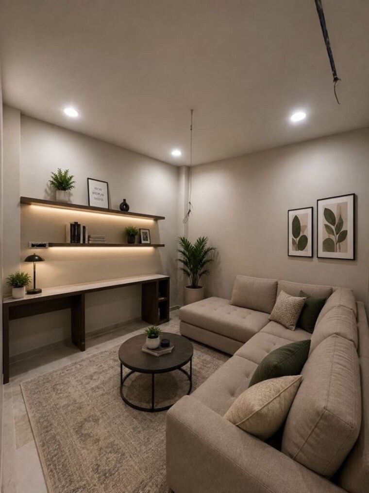 Living Room, sector 45 1 Bedroom 350 Sq.Ft. Builder Floor In Sector 45 Gurgaon 10653160