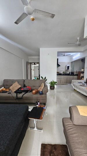 Living Room in 2 BHK Apartment at Shree Venkatesh Graffiti Glover, Keshav Nagar – for Rent