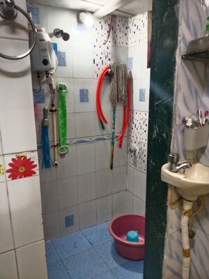 Bathroom in 1 RK Apartment at Chatrapati Shivaji Raje Complex, Kandivali West – for Rent