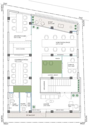 Floor Plan in  Office Space at Jp Nagar Phase 7 – for Rent
