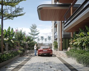 4 BHK Apartment – Exterior View View at Avadh Miliana, Vesu - for Sale