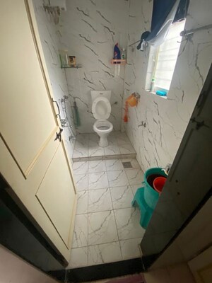 Bathroom in 1 BHK Apartment at Ramkrishna Paramhans Nagar – for Rent