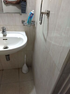 Bathroom in 2 BHK Apartment at Mantri Webcity, Hennur Road – for Rent