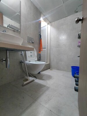 Bathroom in 1 BHK Apartment at Vijay Galaxy, Waghbil – for Rent