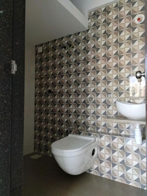 Bathroom in 3 BHK Apartment at Vinay Unique Gardens, Virar West – for Rent