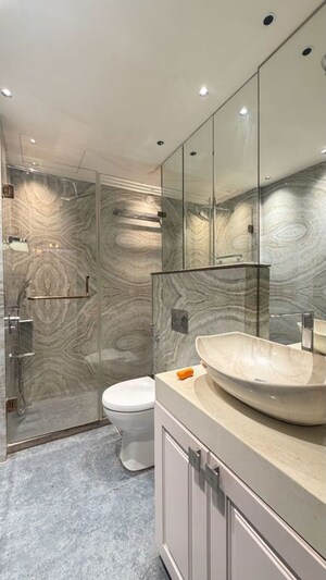 Bathroom in 3 BHK Apartment at Hubtown The Premiere, Andheri West – for Rent