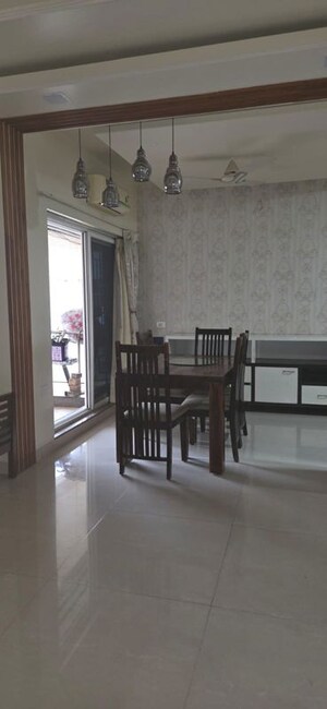 Living Room in 3 BHK Apartment at Kumar Peninsula, Baner – for Rent