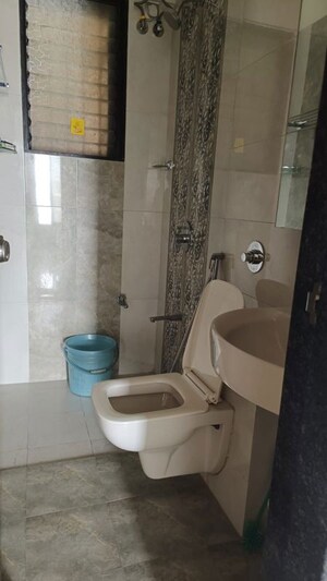 Bathroom in 2 BHK Apartment at Neelkanth Alpine, Ghansoli – for Rent