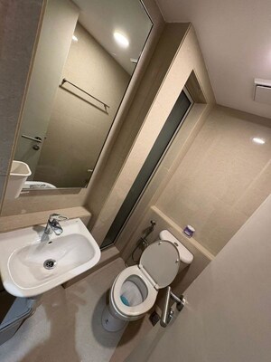 Bathroom in 1 BHK Apartment at Hiranandani Estate – for Rent