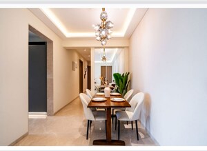 Dining Room in 3 BHK Apartment at S Raheja Fairfield, Santacruz West – for Sale