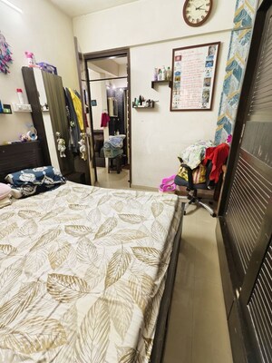Bedroom in 1 BHK Apartment at Nisarg Hyde Park, Kharghar – for Sale
