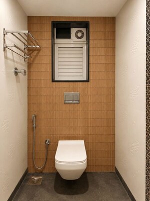 Bathroom in 2 BHK Apartment at Darshan Heights Parel, Parel – for Rent
