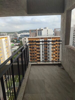 Balcony in 2 BHK Apartment at Rama Fusion Towers, Hinjewadi – for Rent