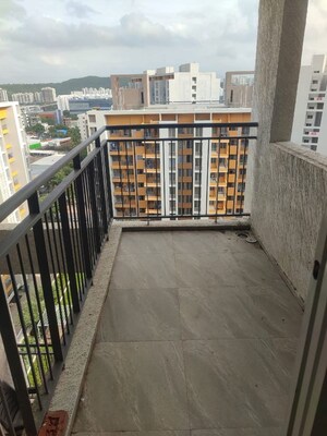 Balcony in 2 BHK Apartment at Rama Fusion Towers, Hinjewadi – for Rent