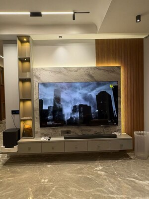 Living Room in 4 BHK Villa at Adani The North Park, Shantigram – for Rent