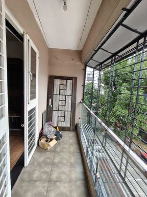 Balcony in 2 BHK Apartment at Rameshwar Nagar – for Rent