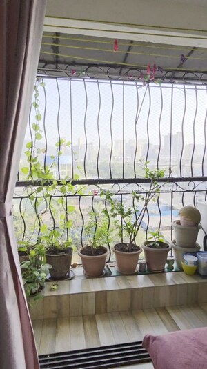 Balcony in 2 BHK Apartment at Gaurav Woods, Mira Road – for Sale