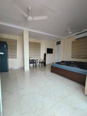 Living Room in 1 RK Builder Floor at East Of Kailash – for Rent