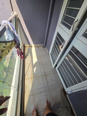 Balcony in 2 BHK Apartment at Kohinoor Zen Estate, Kharadi – for Rent