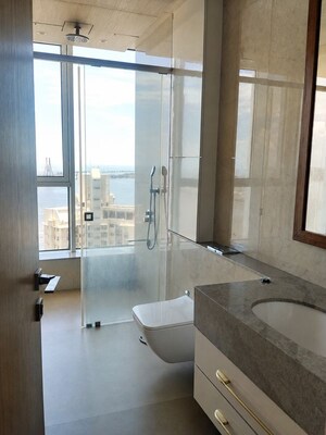 Washroom in 3 BHK Apartment at Hubtown 25 South, Prabhadevi – for Rent