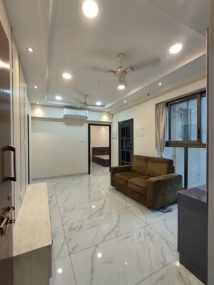 Living Room in 1 BHK Apartment at Raymond Ten X Vibes, J K Gram – for Rent