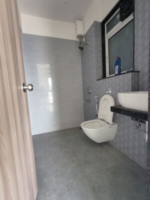 Bathroom in 1 BHK Apartment at Ashar Axis, Majiwada – for Rent