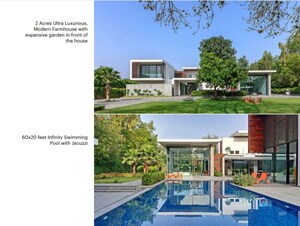 6+ BHK Villa – Exterior View View at Palm Residency Chhatarpur, Chattarpur - for Sale