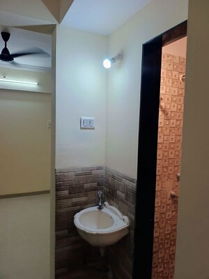 Bathroom in 1 BHK Apartment at Platinum Om Sai Shrushti, Ulwe – for Rent