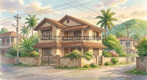  Villa – Exterior View View at Shirdhon - for Sale