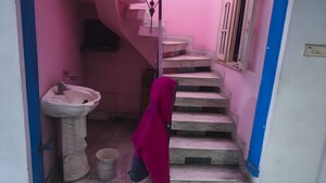 Staircase in  Independent House at Medical Enclave – for Sale