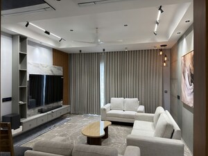Living Room in 4 BHK Villa at Adani The North Park, Shantigram – for Rent
