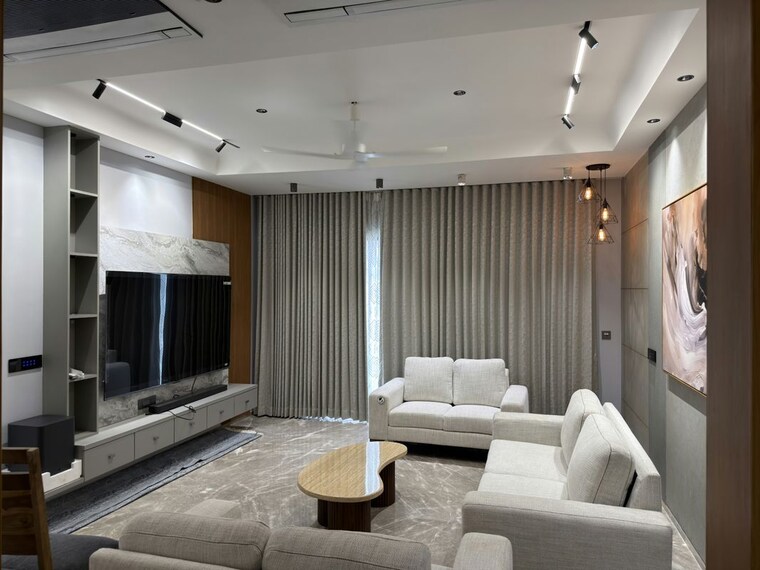 Living Room, adani-the-north-park 4 Bedroom 4797 Sq.Ft. Villa In Shantigram Ahmedabad 10654662