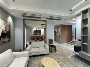 Living Room in 4 BHK Villa at Adani The North Park, Shantigram – for Rent