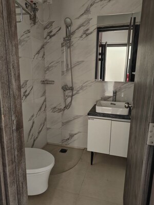 Bathroom in 2 BHK Apartment at Risland The Icon, Dhokali – for Rent