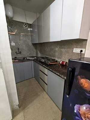 Kitchen in 1 BHK Builder Floor at Malviya Nagar – for Rent