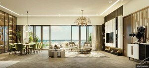 Living Room in 3 BHK Apartment at K Raheja Amaltis, Sion – for Sale