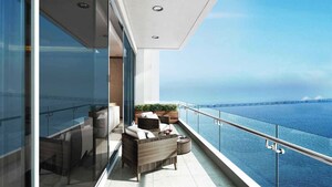 Balcony in 3 BHK Apartment at Hubtown 25 South, Prabhadevi – for Rent
