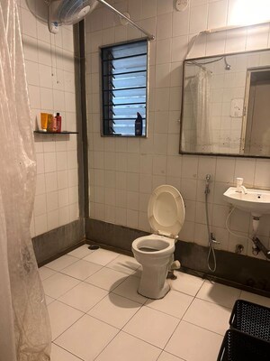 Bathroom in 3 BHK Apartment at Paranjape Crystal Garden, Baner – for Rent