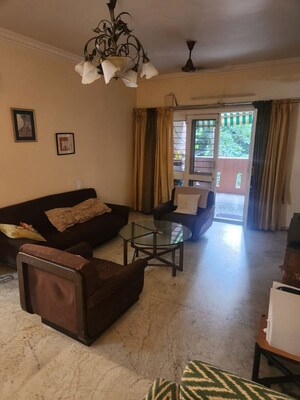 Living Room in 3 BHK Apartment at Paranjape Crystal Garden, Baner – for Rent