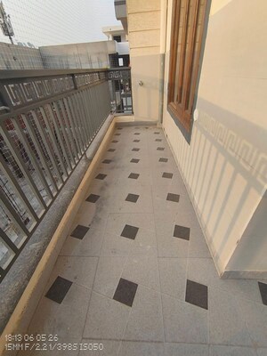 Balcony in 3 BHK Builder Floor at Sector 14 – for Rent
