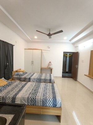 Bedroom in 1 RK Apartment at Sri Balaji Nivas Gachibowli, Gachibowli – for Rent