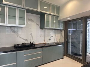 Kitchen in 3 BHK Apartment at Lodha World View, Worli – for Rent
