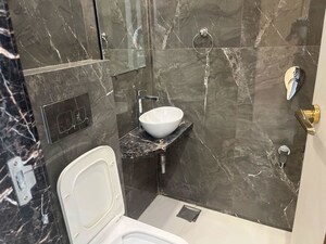 Bathroom in 3 BHK Apartment at Lodha World View, Worli – for Rent