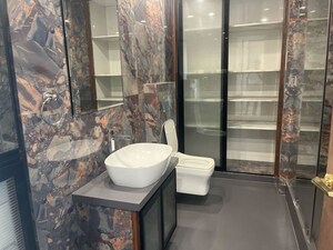 Bathroom in 3 BHK Apartment at Lodha World View, Worli – for Rent
