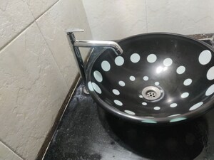 Bathroom in 3 BHK Apartment at VRR Heritage I, Marathahalli – for Rent