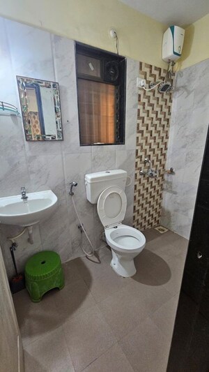 Bathroom in 2 BHK Apartment at Hubtown Greenwoods, Vartak Nagar – for Rent