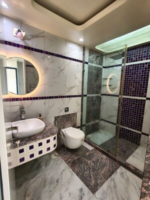 Bathroom in 4 BHK Apartment at Oberoi Sky Gardens, Andheri West – for Rent