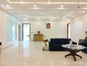Living Room in 4 BHK Apartment at Shanti Kunj – for Rent