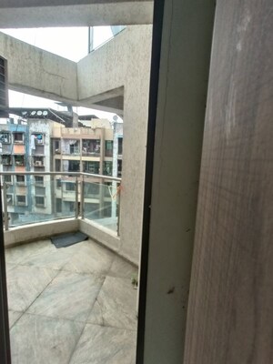 Balcony in 1 BHK Apartment at Baba Solitaire, Vashi Sector 26 – for Rent